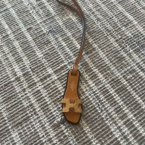 Hermes ombré lizard nano bag charm